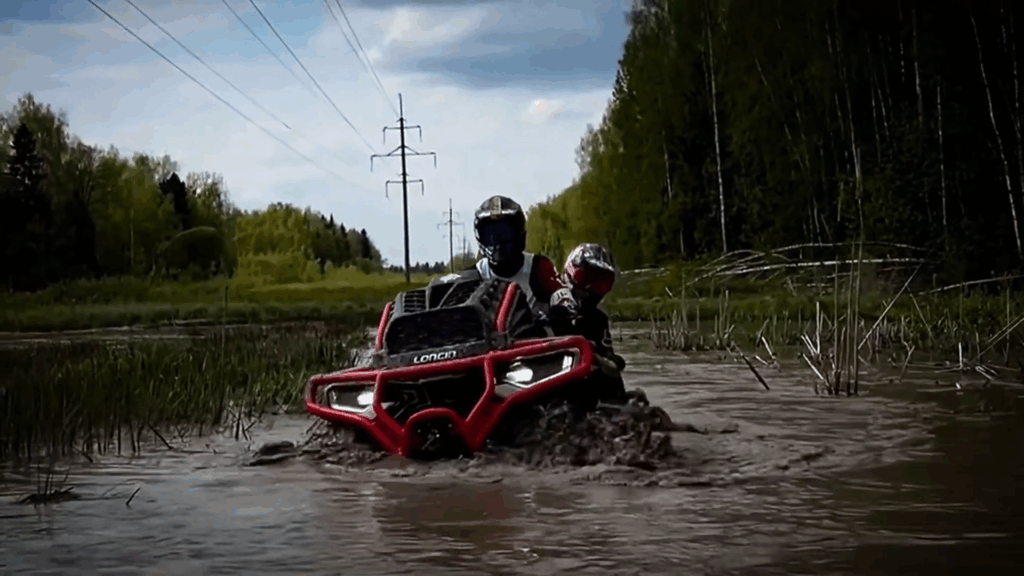 LONCIN XWolf 1000 Mud Wading Capability