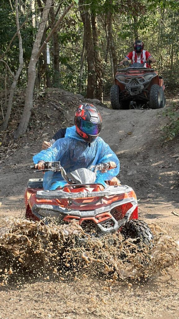 How LONCIN ORV Power Thrilling Off-Road Adventure Parks 2 LONCIN XWolf 200 over muddy terrain