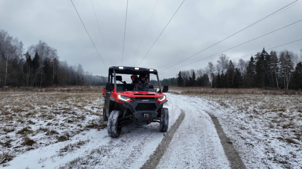 The Latest LONCIN UWolf 1000 Review is Now Available 1 UWolf 1000 UTV snow driving stability test