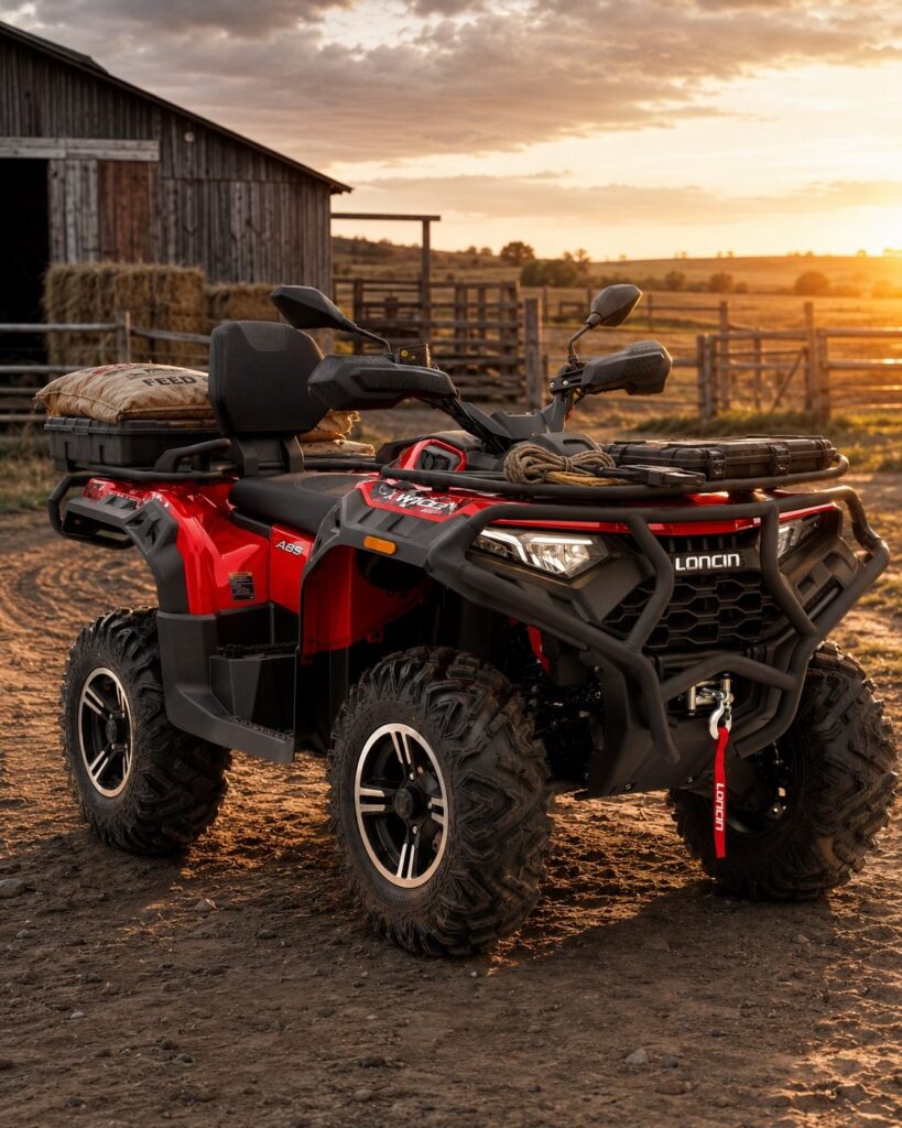 The Double Life of LONCIN XWolf550L: Workhorse by Day, Adventure Machine by Weekend 3 LONCIN XWolf550L is used on farms