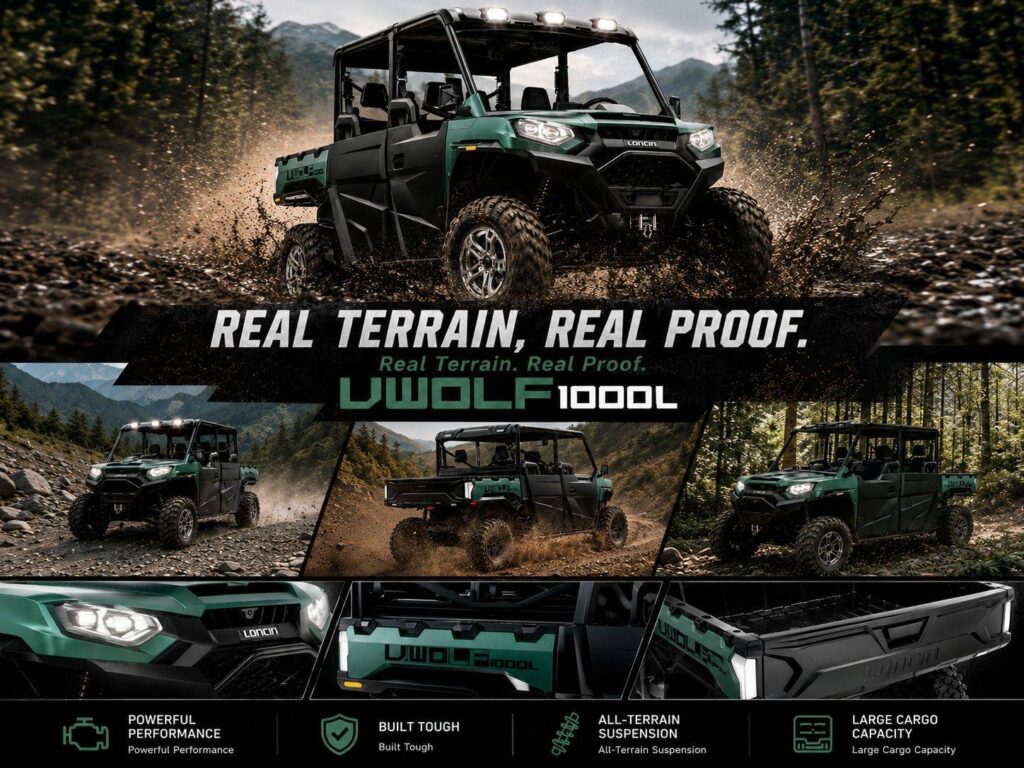 LONCIN UWolf1000L Unleashes its Power in a Variety of Scenarios 2 LONCIN UWolf1000L off-road UTV showcasing all-terrain performance