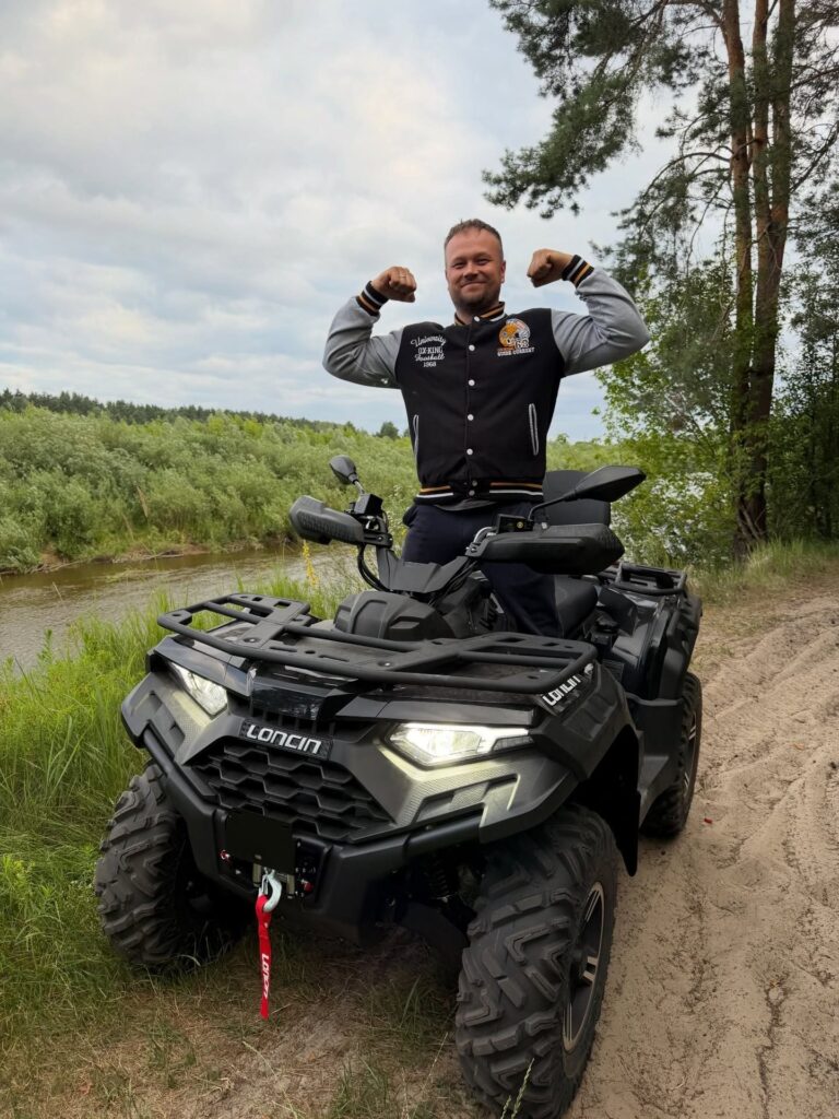 Why Family ATV Are Becoming Part of Modern Family Life 2 LONCIN XWolf550L ATV exploring a forest trail with family