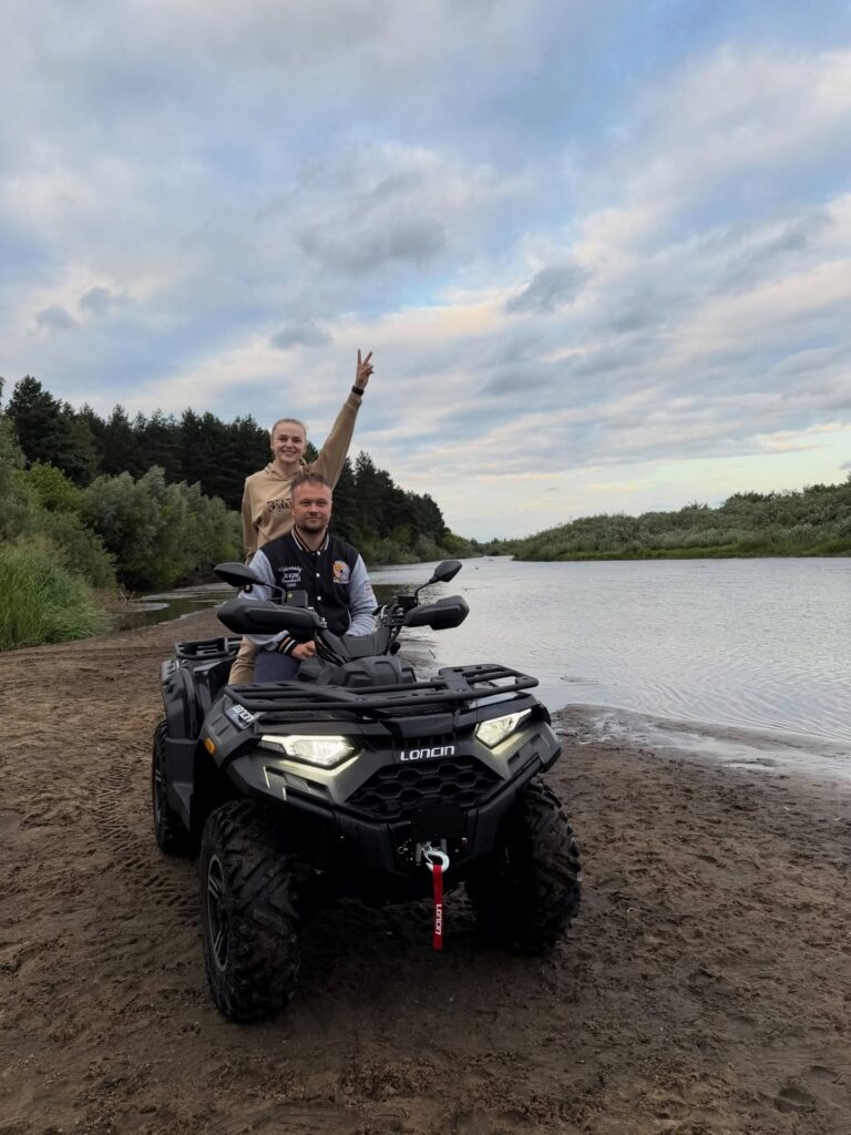 Why Family ATV Are Becoming Part of Modern Family Life 3 LONCIN XWolf550L on the family outdoor beach