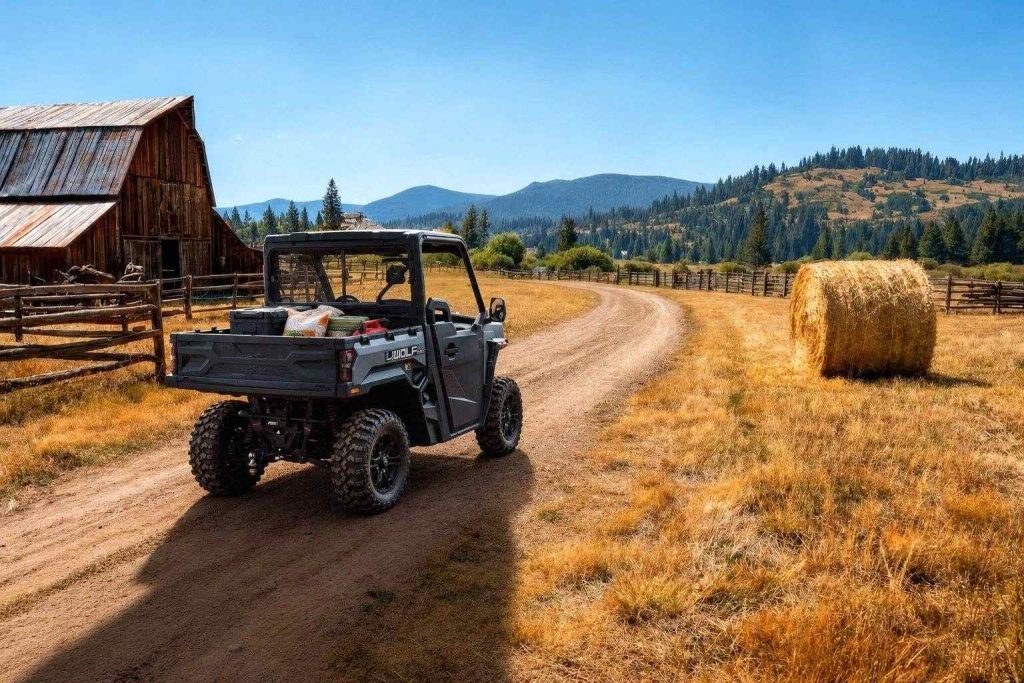 A Day on the Farm: How the LONCIN UWOLF1000 Supports Everyday Work 1 LONCIN UWOLF1000 utility UTV on a working farm